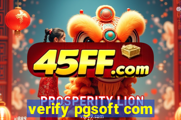 verify pgsoft com